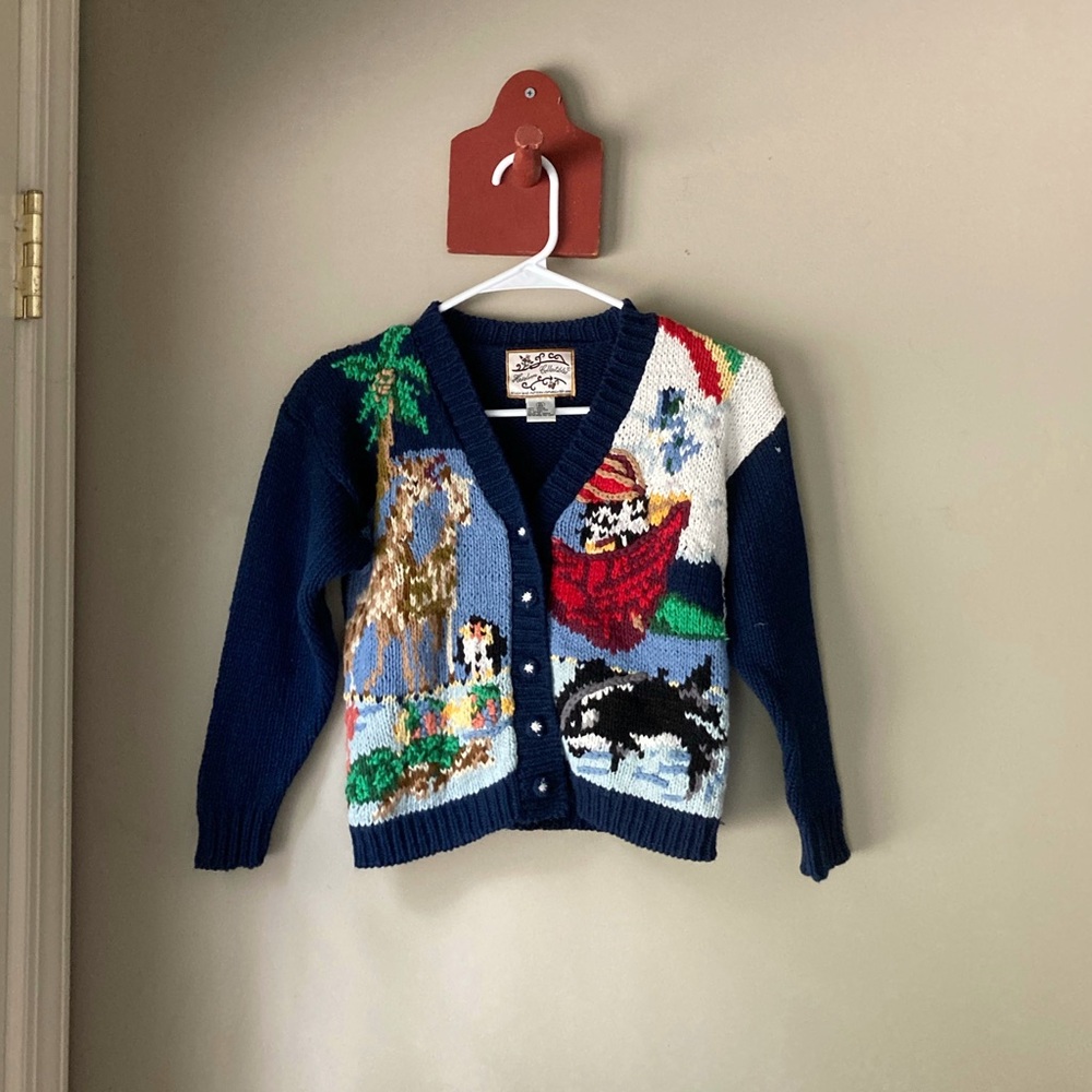 Vintage Heirloom Collectables Printed Sweater Girl’s XL